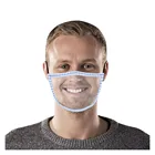 Шарф-маска унисекс, маска для лица 2020, прозрачная, с прозрачным окошком