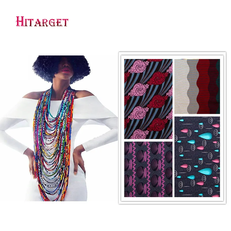 2020 чокер с африканским восковым принтом ожерелья для женщин ювелирные изделия