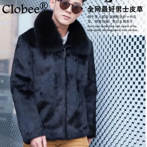 Повседневная мужская зимняя одежда 2019 пальто из искусственного меха мужской