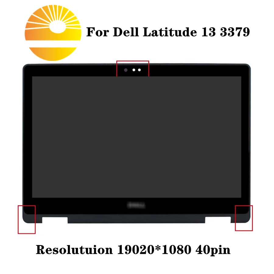 ЖК дисплей экран NV133FHM N41 для Dell Latitude 13 3000 серии 3379 с сенсорный + рамка A11 1920X1080 40pin EDP
