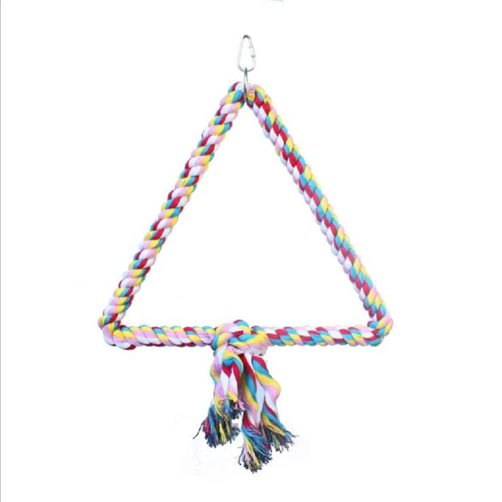 13 &quotБольшой Попугай Птица Игрушки Укуса Стоп Бар Хлопок Trangle Окунь T015 | Дом и сад