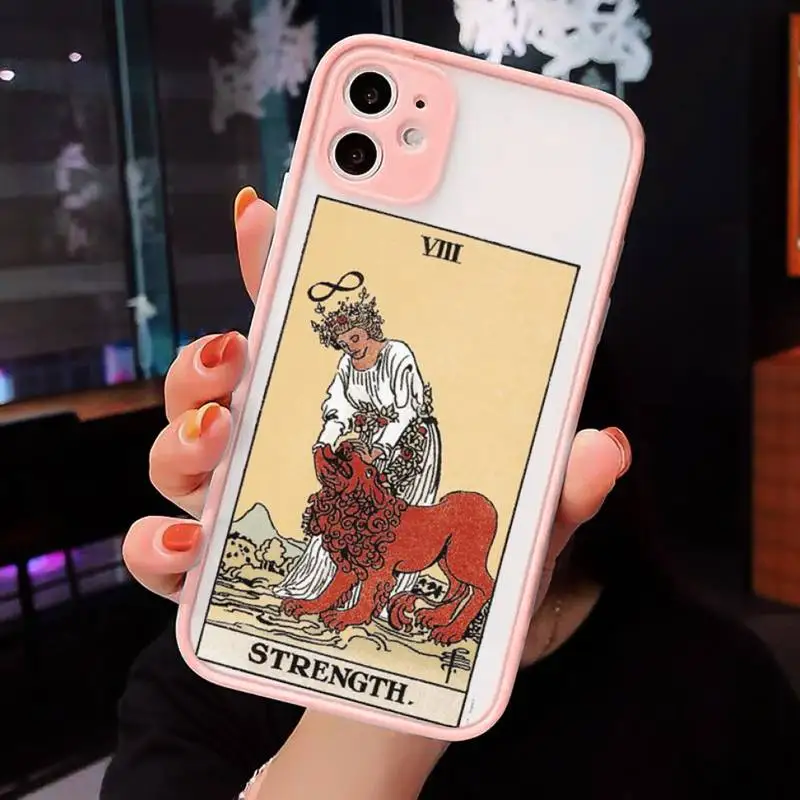 

Babaite Tarot Card cartoon Phone Cases Matte Transparent for iPhone 7 8 11 12 s mini pro X XS XR MAX Plus cover funda shell