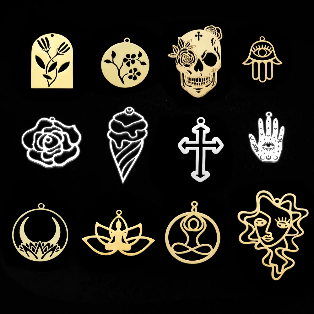 5 шт./лот 316 Подвеска из нержавеющей стали с изображением маски йоги и черепа для ожерелий оптовая продажа подвесок «глаз Бога» для изготовления ювелирных изделий своими руками