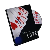 l o v e dvd and gimmick card magic tricks magic for lover fun stage close up magic props illusions magic accessories