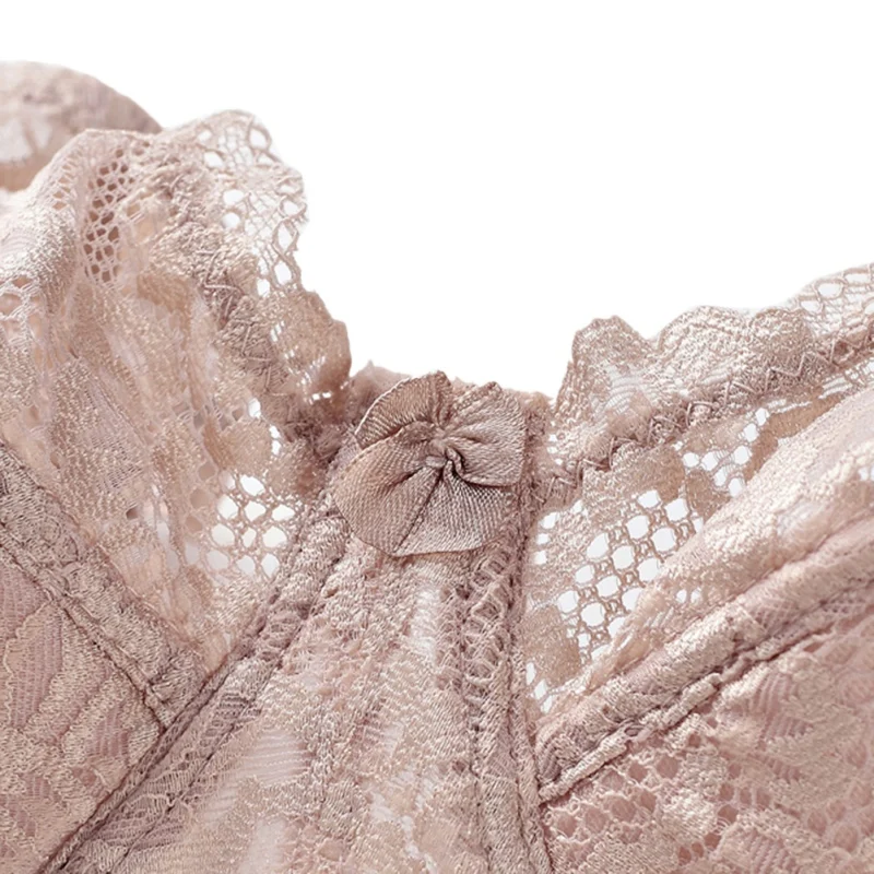 Женский бюстгальтер с вышивкой пуш ап без косточек нижнее белье размера