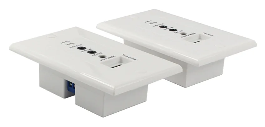 HDMI настенный удлинитель 1080P HDMI, Овер-Cat5e/Cat6 удлинитель настенная пластина с ИК-управлением(отправитель и ресивер