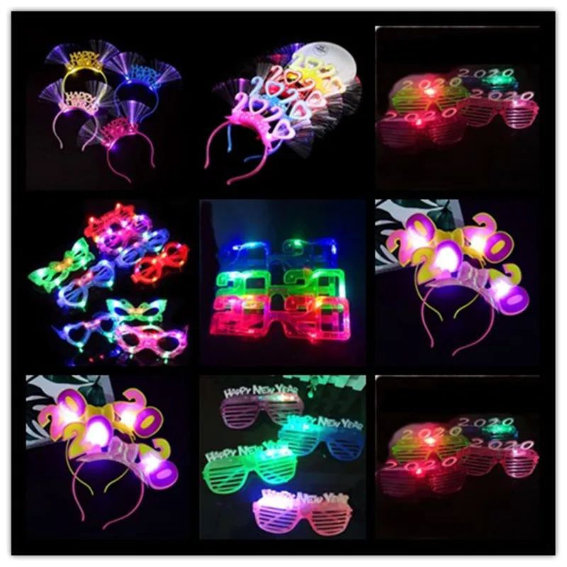 1 шт. Led очки светящийся светильник подарок светящаяся головная повязка
