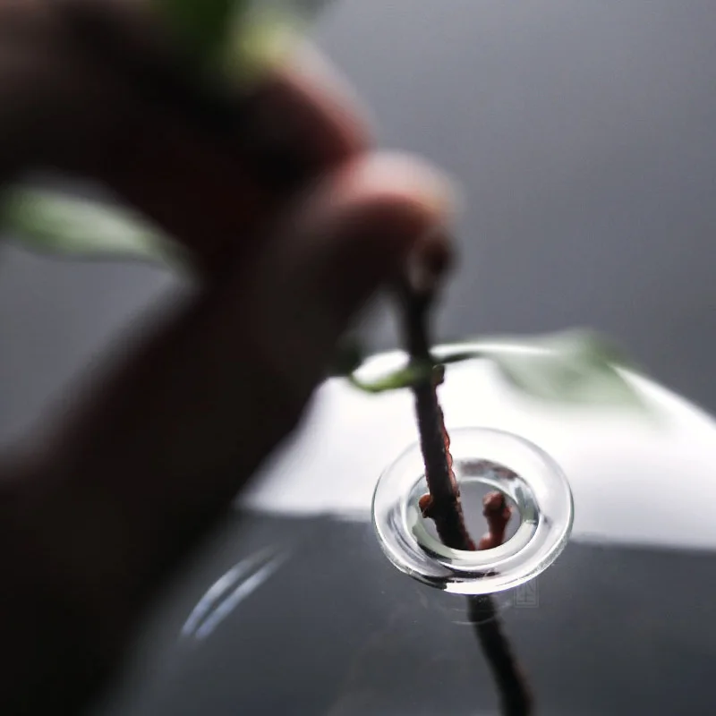 Стеклянная Цветочная ваза в японском стиле традиционном китайском Современная