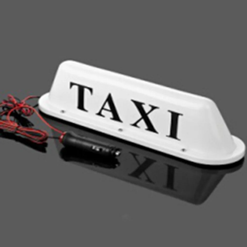 

12V Car Truck Taxi Cab Sign Roof Dome LED Light Lamp Shell Magnetic Base with Cigarette Lighter Socket Cable Length 100cm