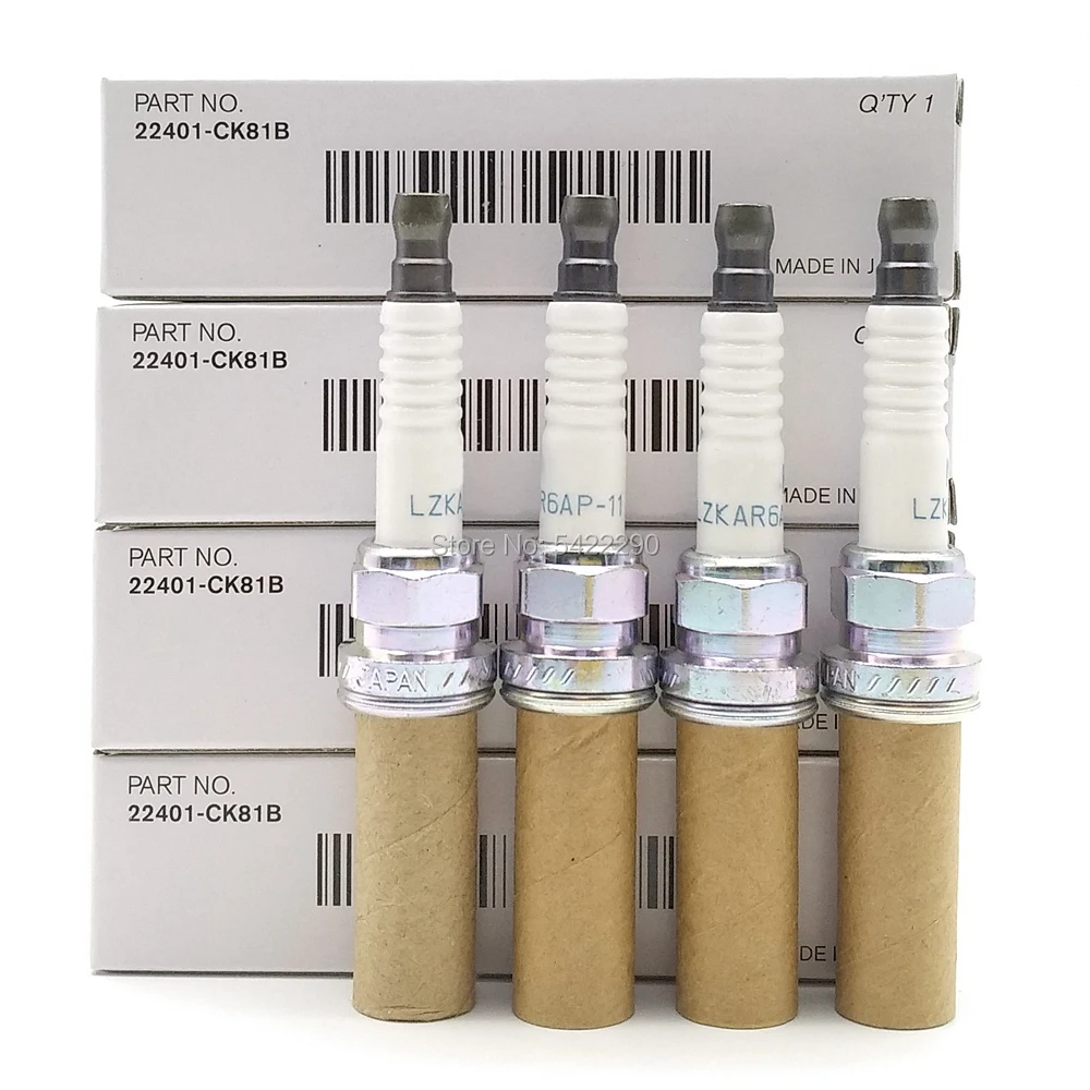 

Автомобильные свечи зажигания 22401-ED815 22401-CK81B 22401-JD01B 22401-ED71B 22401-1VA1C 22401-1P116, подходят для Nissan, 10 шт./коробка