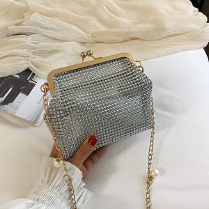 Women Luxury Handbag Women Bags Design Purse And Shoulder Messenger Bag For Partywedding Soft Bead Diamond Evening Bag 2020 New