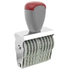 Офисная Резиновая лента с номерами 0-9, 10 дюймов, 5 мм x 3 мм, цвет серыйкрасный