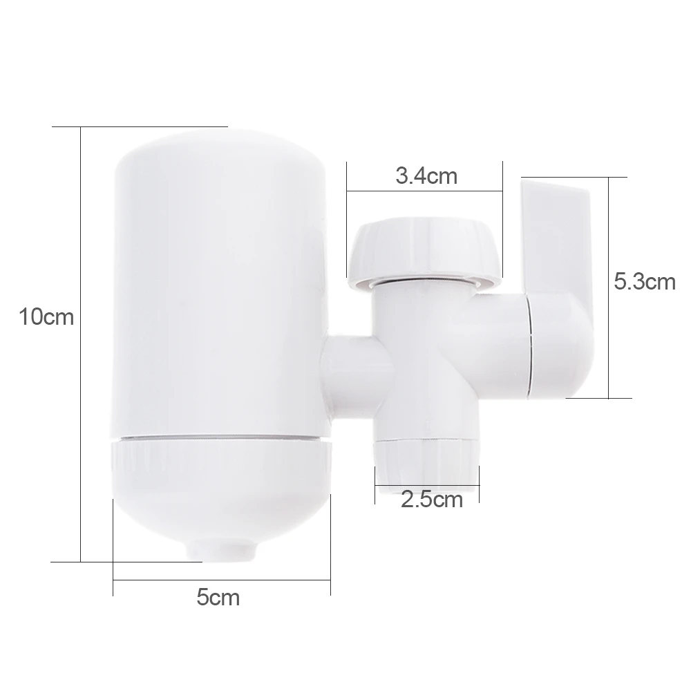 Мини 2л/мин моющийся керамический фильтр кран водопроводной очиститель воды два