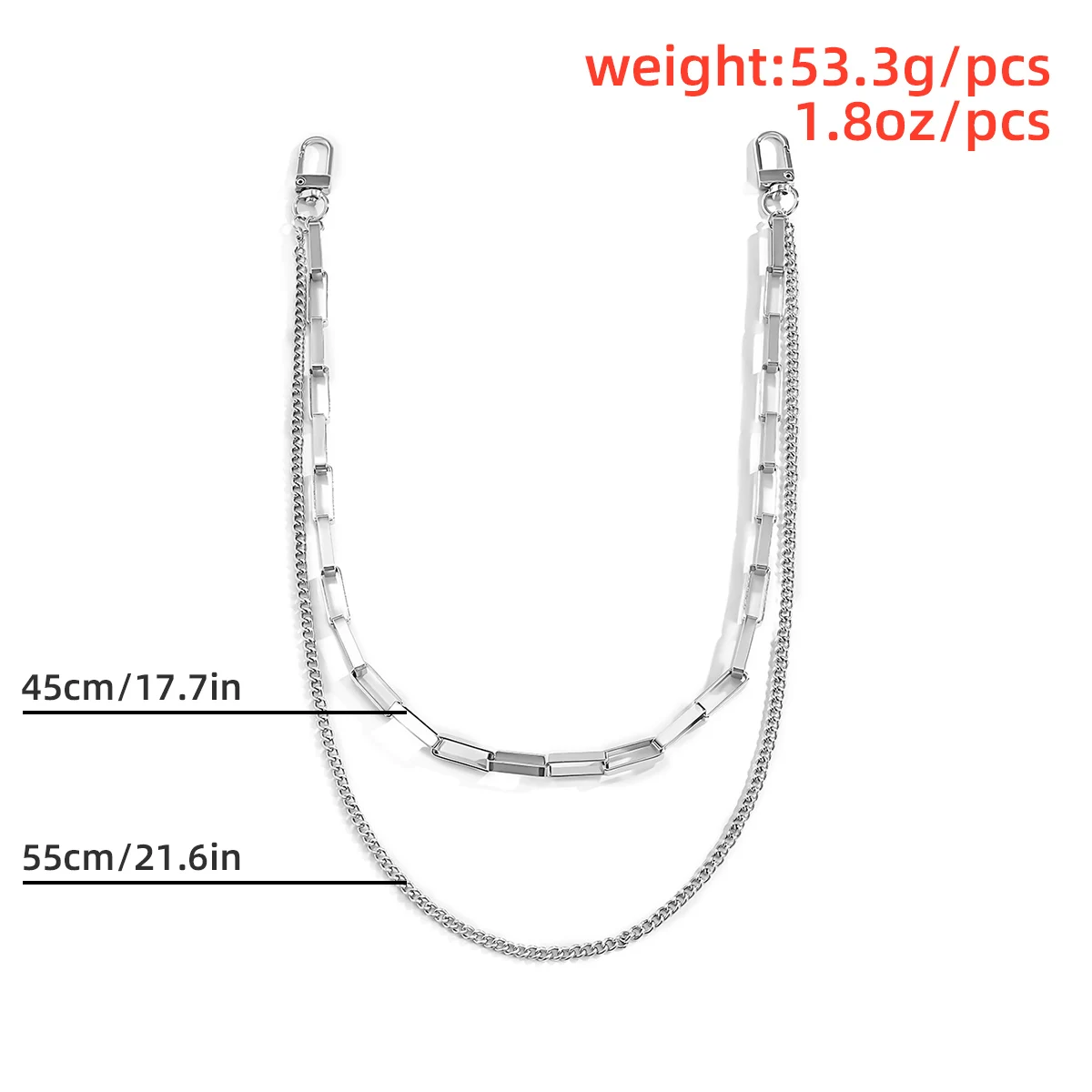 

Key Chains Metal Wallet Belt Chain Trousers Hipster Pants Hip Hop Rock Punk Street Keyring Anti-lost Keychain Men Jewelry 2021