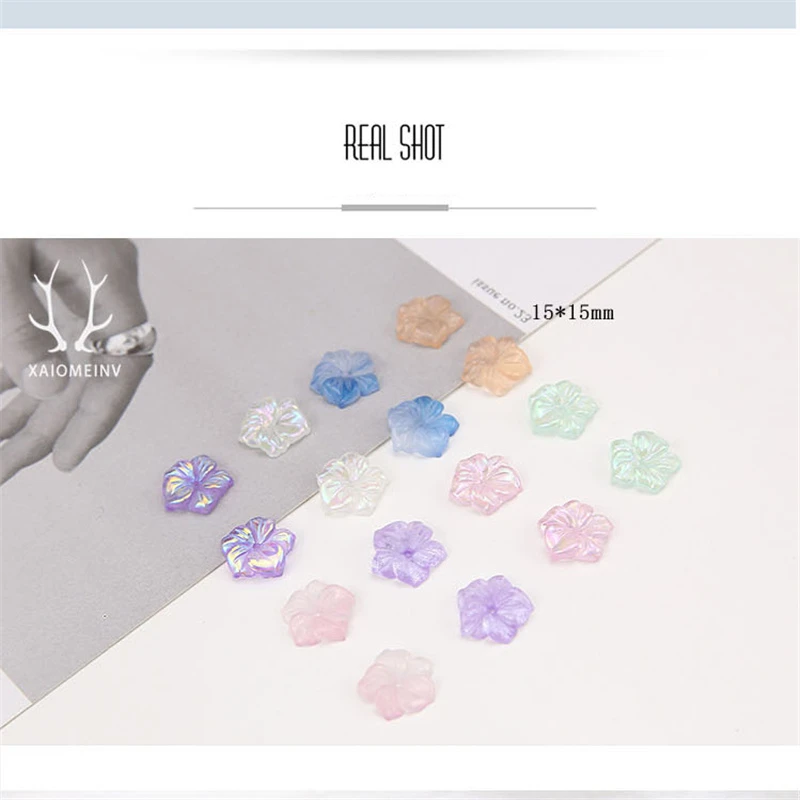 10 шт. корейские серьги в виде цветов для женщин и девочек романтическая заколка
