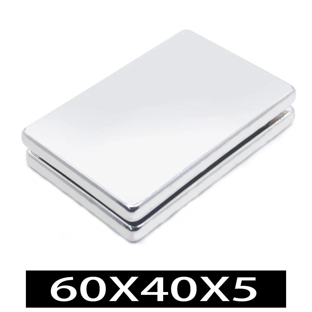 1 предмет. 60 мм X 40 5 кубоид редкоземельные большой магнит неодимовый блок 60x40x5