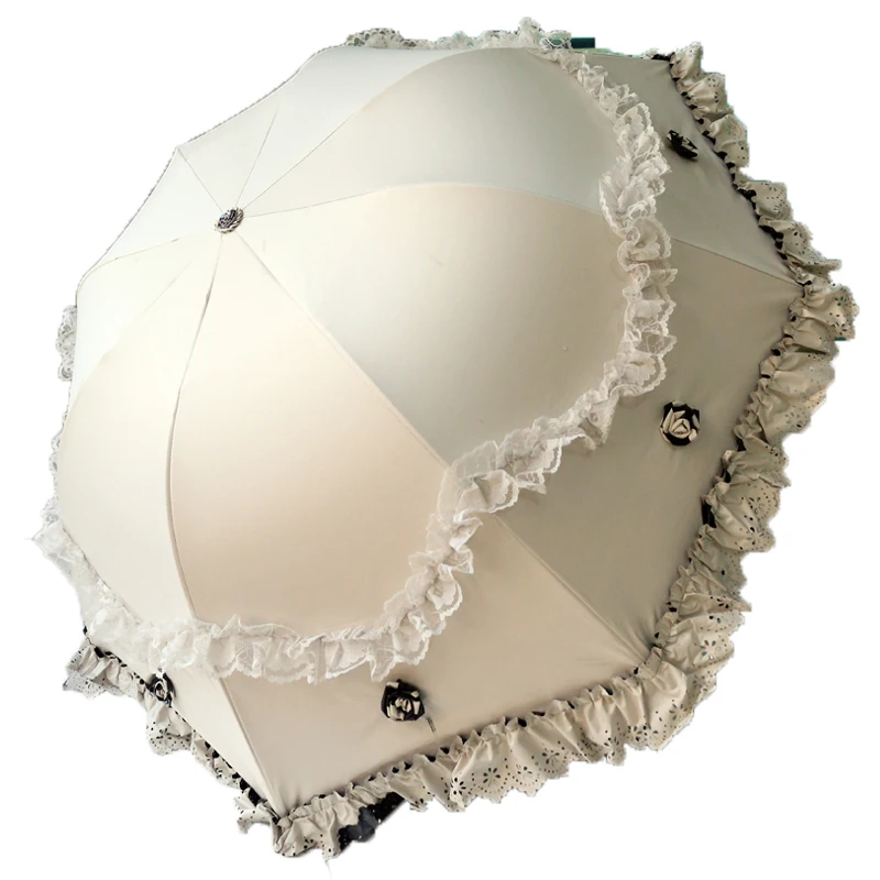 Зонт от солнца с защитой УФ лучей дождя женский зонтик ультрафиолета женские