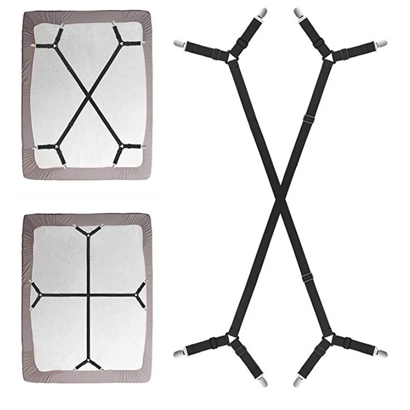 Зажимы для простыней 2 шт./компл. зажимы фиксации регулируемые практичные 4 угла