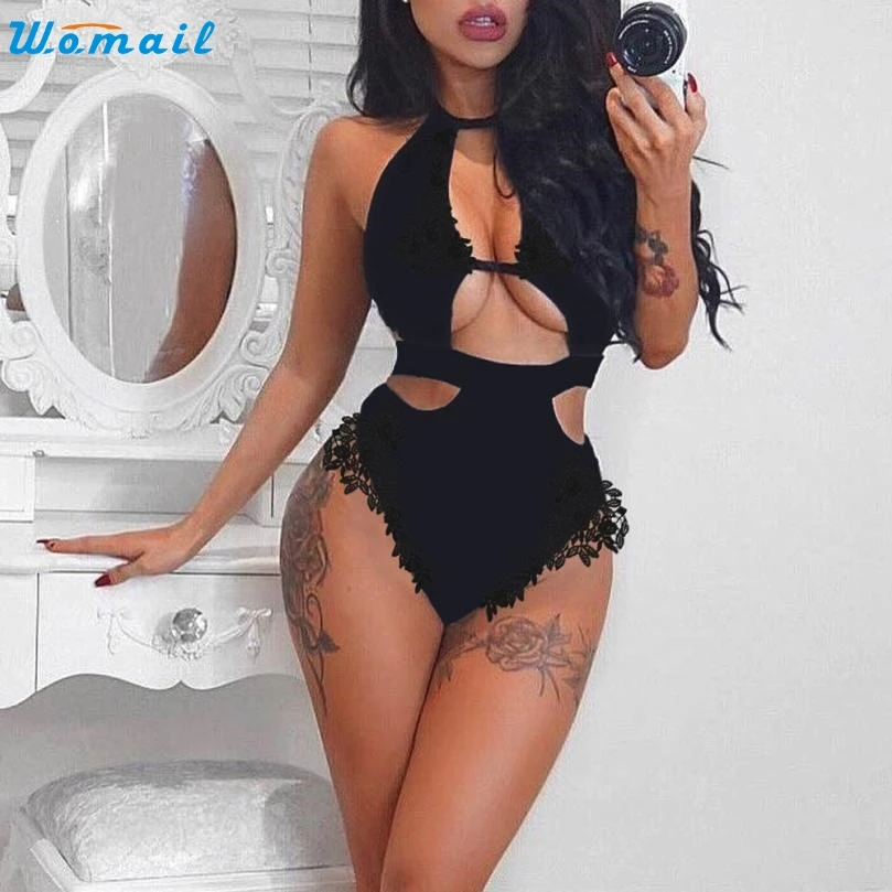 Сексуальный женский слитный купальник для девушек нижнее белье корсет кружевное