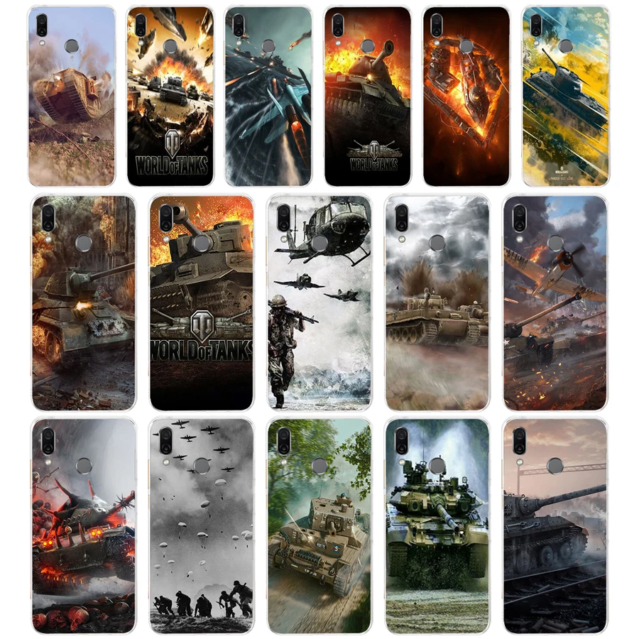 081FG world of tanks Подарочный Мягкий Силиконовый ТПУ чехол для телефона huawei Honor 8 Lite 8X 8s 9x