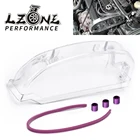 LZONE - Clear Cam шкив зубчатого ремня Крышка для 92-96 Mitsubishi Lancer EVO 1-3DSM 4g63 4g63T Поликарбонат JR-CTB01-MB