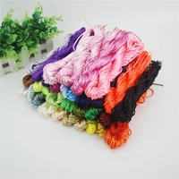 multi 2mm 20mpcs kumihimo nylon cord chinese knot cord rattail satin braided string diy cords jewelry making beading rope ds5