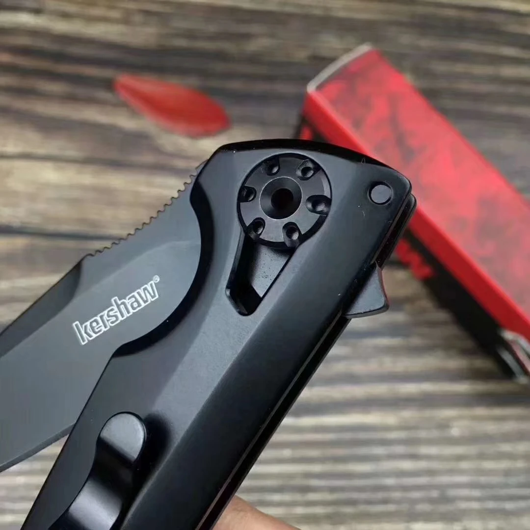 

Kershaw 1988 Flipper Folding Knife 8CR13Mov Steel Outdoor Tactical Camping Hunting Pocket Kitchen Fruit Knives EDC Tools Black