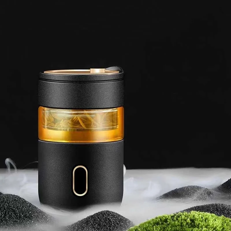

Portable Glass Tea Water Bottle Tea Filter Separation Infuser Tumbler Glass Cup Magnetic Force Swith Tea Maker Drinkware