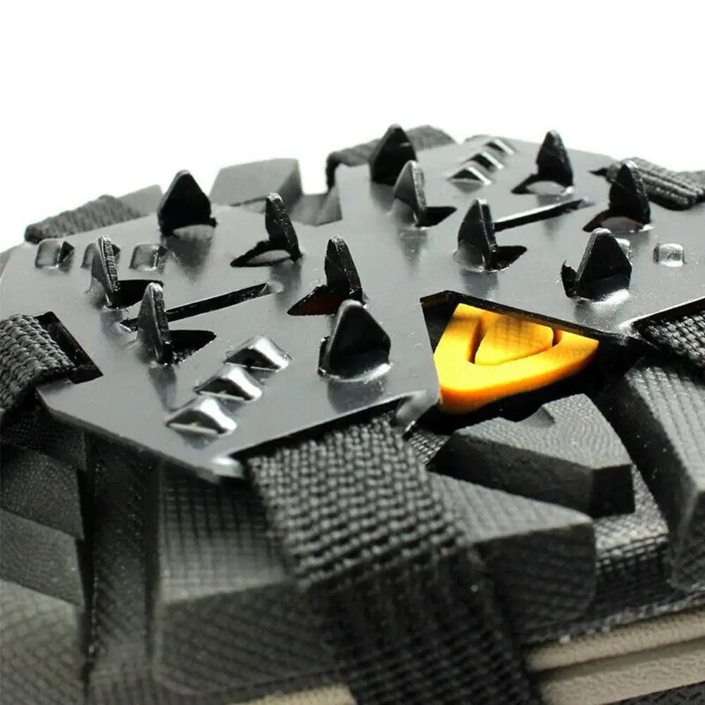 New 24 Teeth Shoe Spiked Grips Cleats Crampons Ice Climbing Winter Snow Shoes Cover Anti U1Q0 |