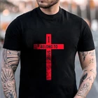 Крест письмо 3D-Printed футболка свободного кроя, комфортные пропускающие воздух мужские летние Повседневная рубашка XXS-4XL