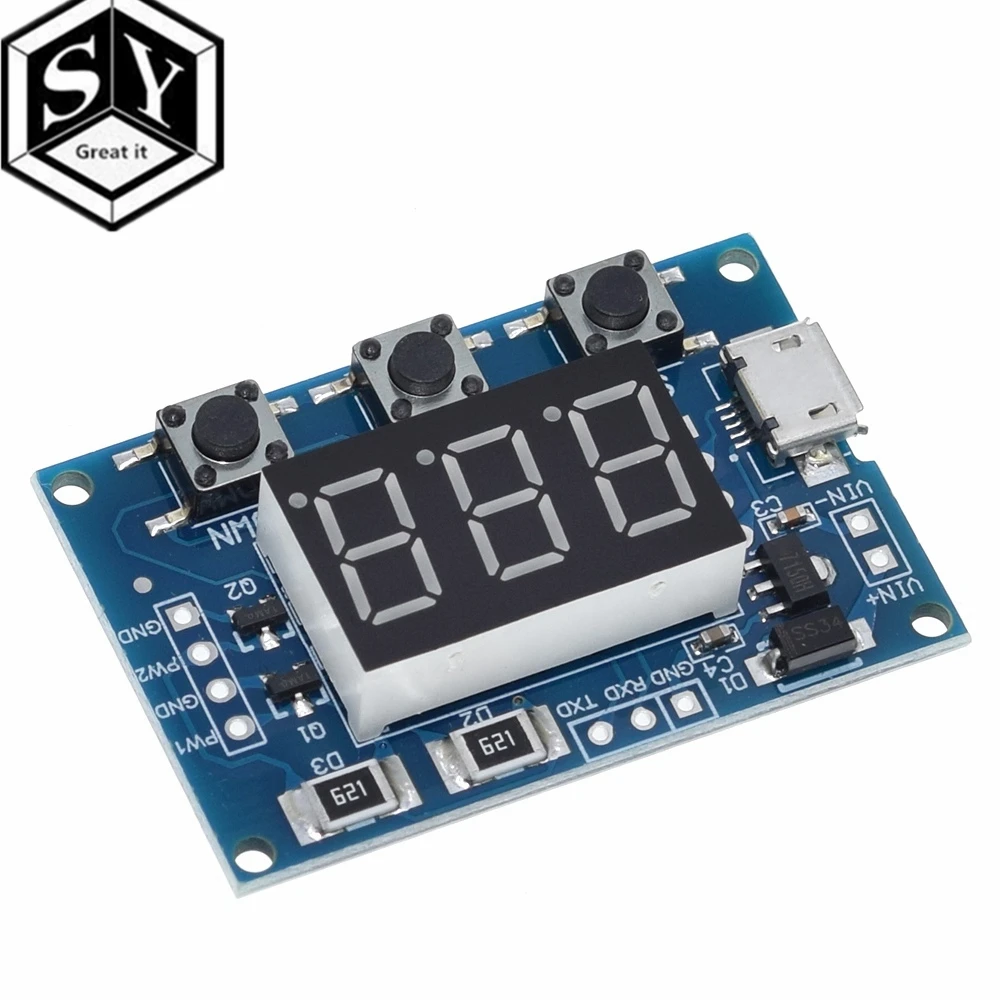 1 шт. DC5 30V/Micro Usb 5 В мощность независимый генератор pwm 2 канала двойной способ