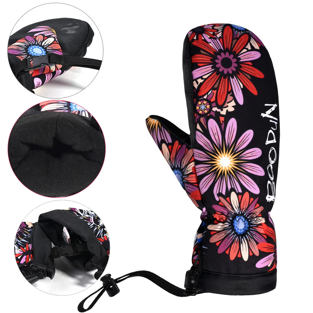 Профессиональные лыжные перчатки для сноуборда водонепроницаемые женские и