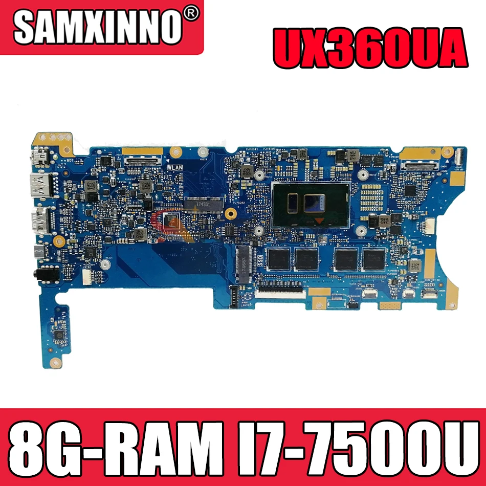 

Akemy UX360UA Laptop motherboard for ASUS ZenBook UX360UA UX360U original mainboard 8G-RAM I7-7500U