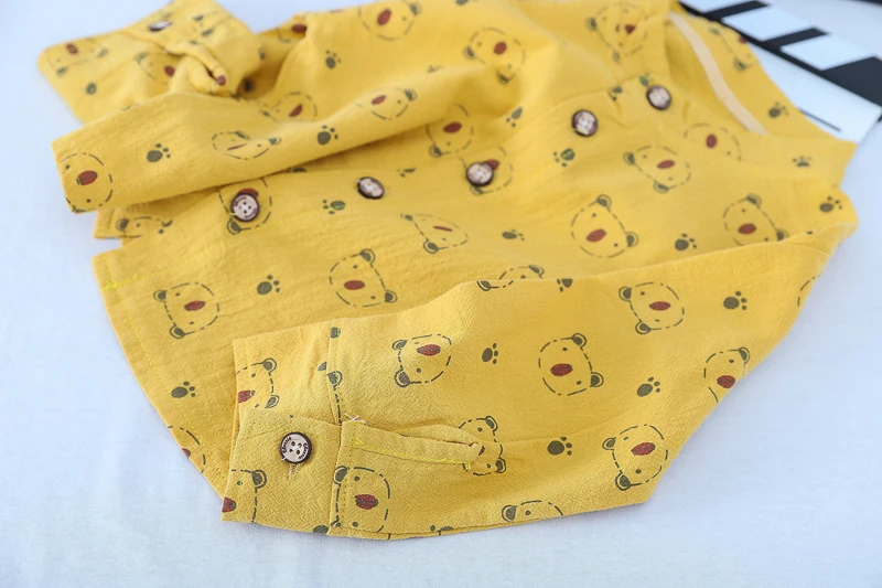 

HYLKIDHUOSE 2020 Spring Baby Boys Clothing Sets Denim Vest Cartoon Shirt Pants Toddler Infant Casual Clothes Children Clothing