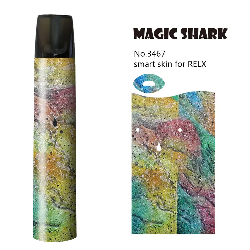 Magic Shark Skull Reindeer Wolf Lion Vape Kit Pod Sticker Film Case Cover for Relx | Мобильные телефоны и аксессуары