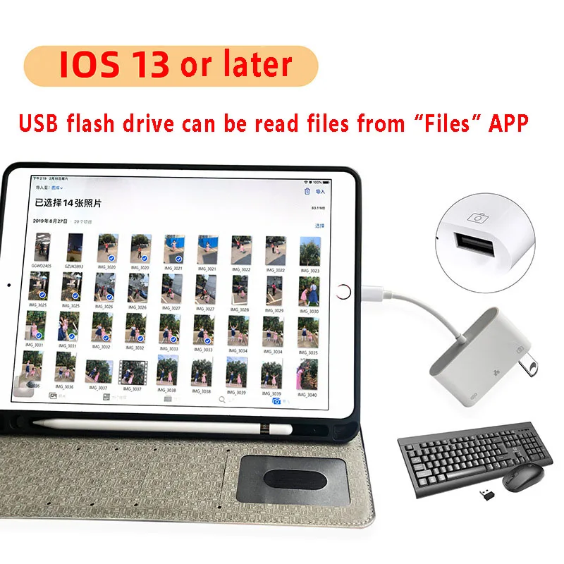OTG Ethernet USB адаптер для Lightning к RJ45 LAN гигабитная Проводная сетевая камера iPhone 7 8 11 X XS