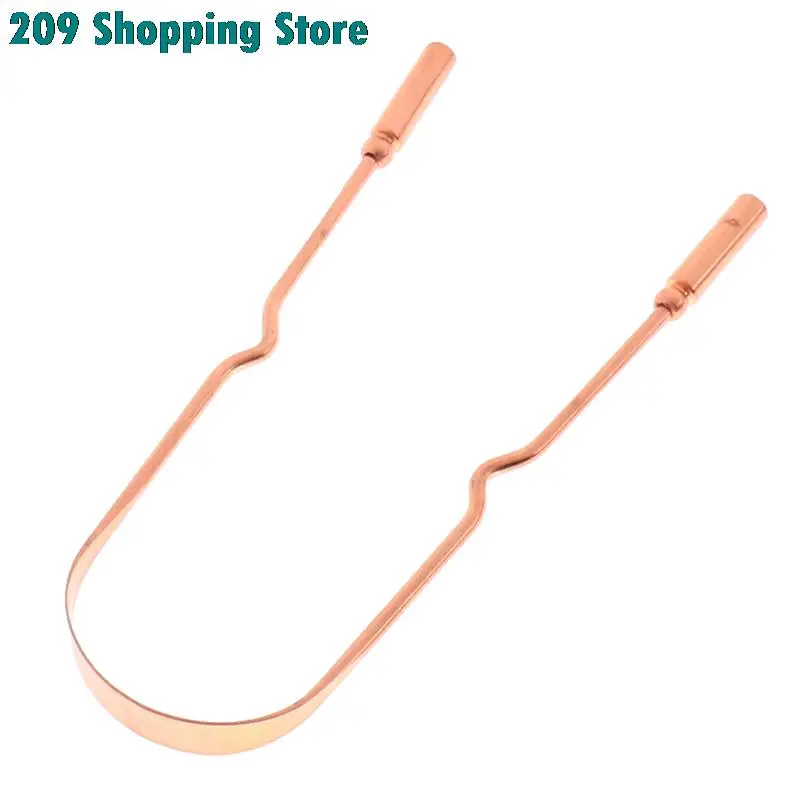 

Скребок для языка nGreat, чистящая щетка из чистой меди для чистки полости рта, инструмент для гигиены полости рта