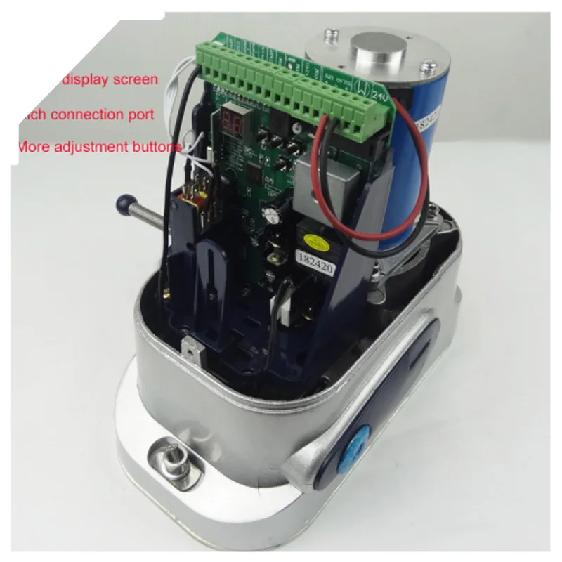 

DC24V Electrical Automatic Sliding Gate Opener Motor Operator to Load 500kg 1100LBS Gate with 4m Nylon Racks 4 Keyfob