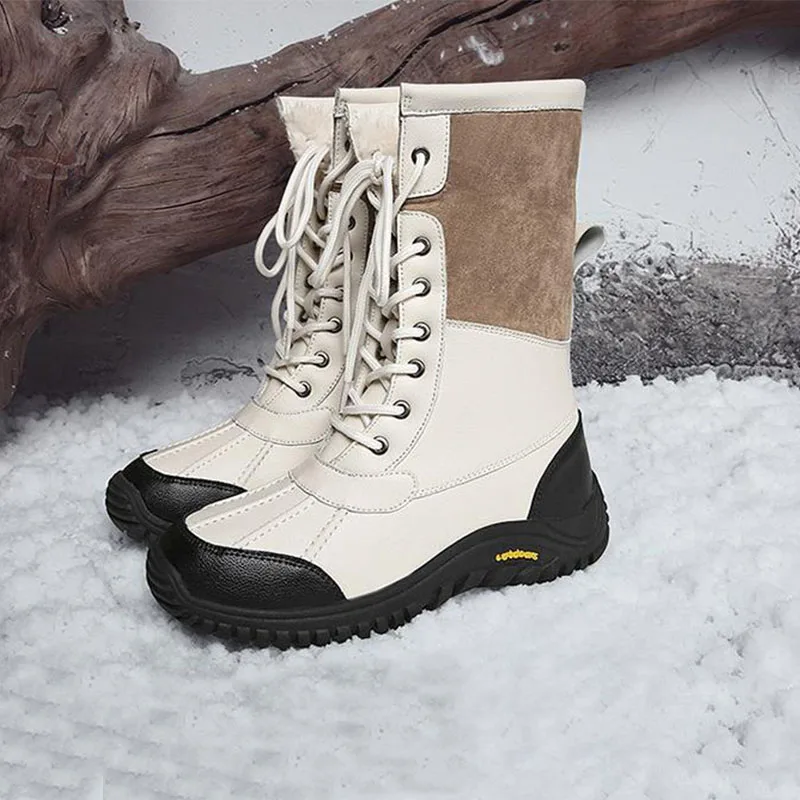 

Зима 2021, новые ботинки Martin, женские теплые уличные зимние ботинки с флисом, женские водонепроницаемые высокие ботинки из хлопка для похуден...