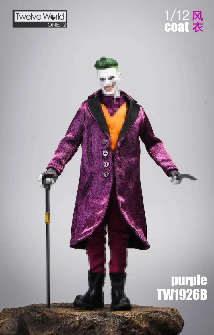 1/12 TWTOYS TW1926 A/B/C ветровка в стиле клоуна пальто одежда подходит для фигурок 6 дюймов