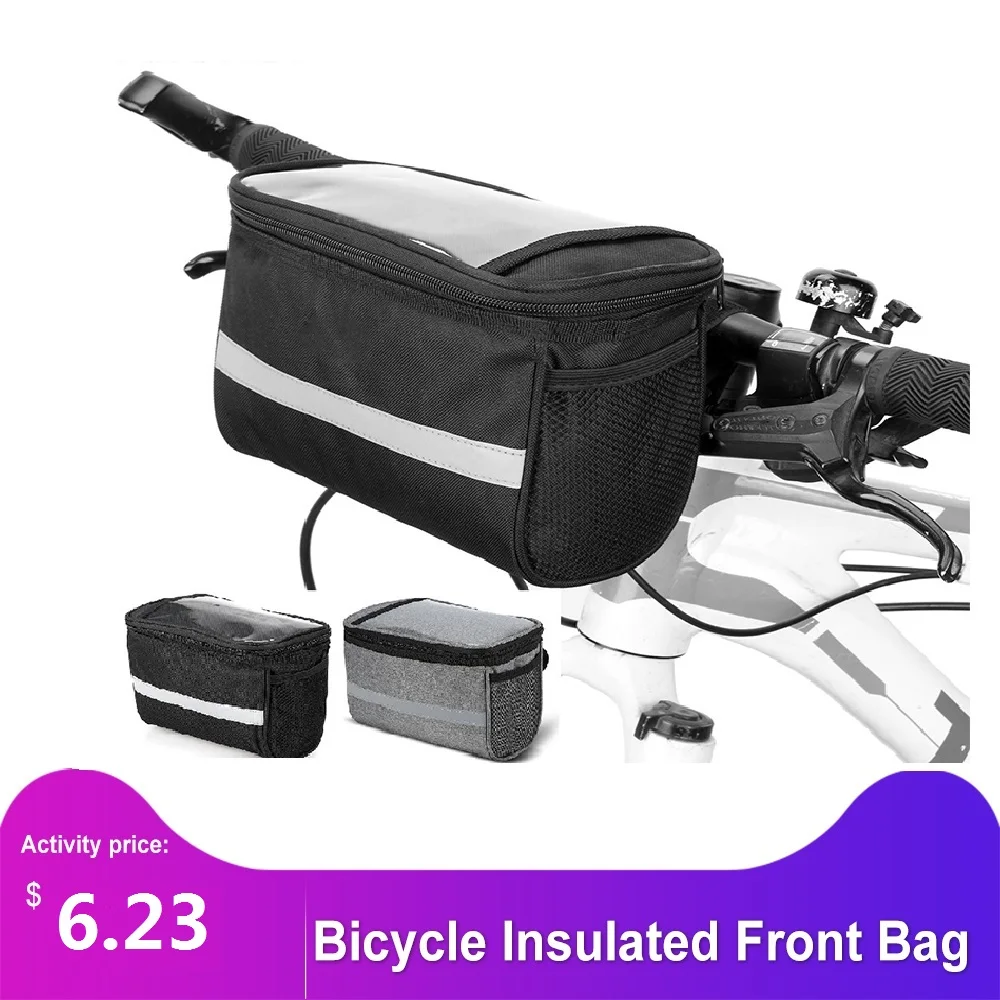 Велосипедная велосипедная Изолированная Передняя сумка MTB на руль