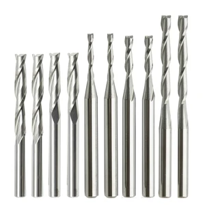 Фреза твердосплавная с двумя канавками, 3,175 дюйма, 4568 мм, 10 шт.