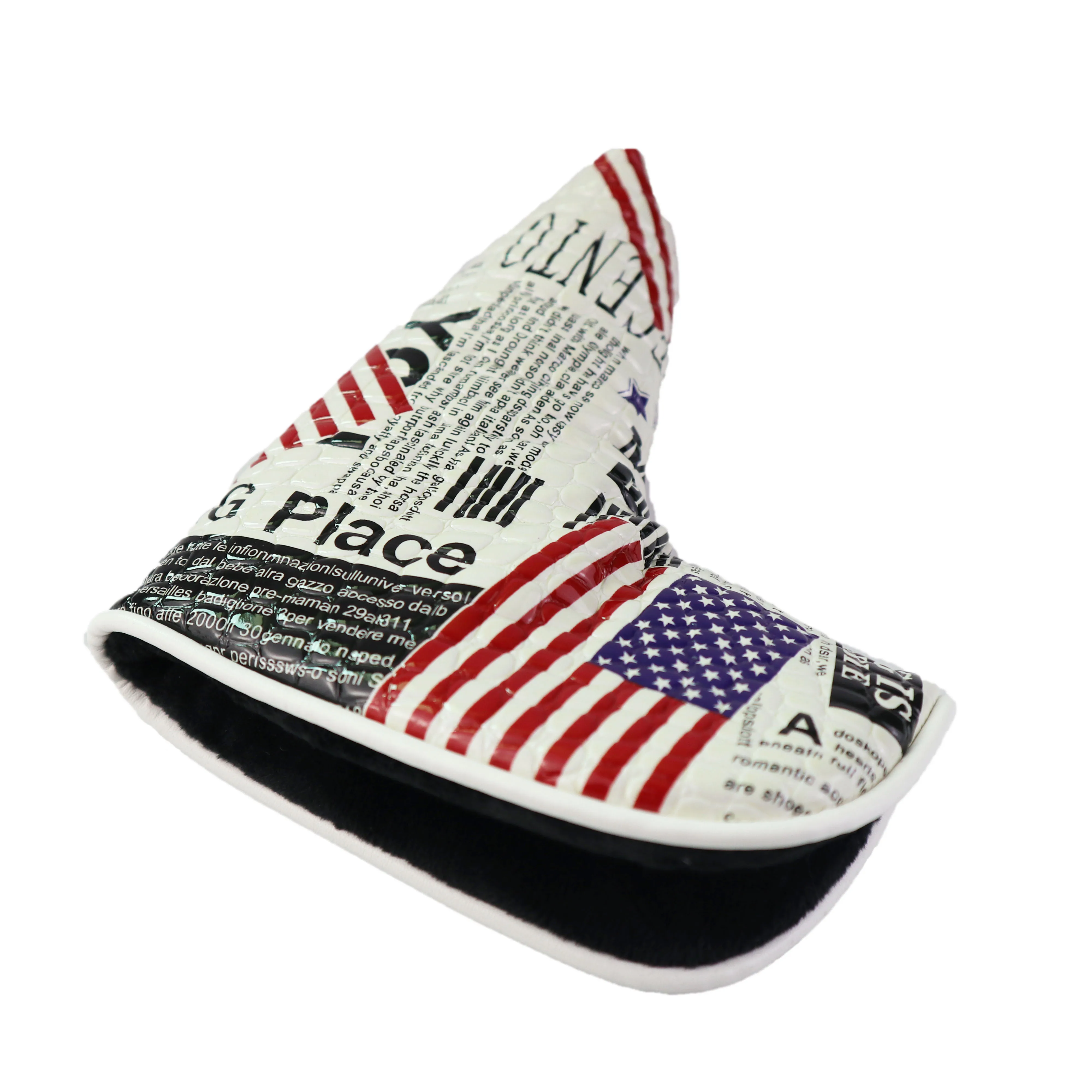 Чехол для клюшки гольфа с магнитной застежкой американским флагом из