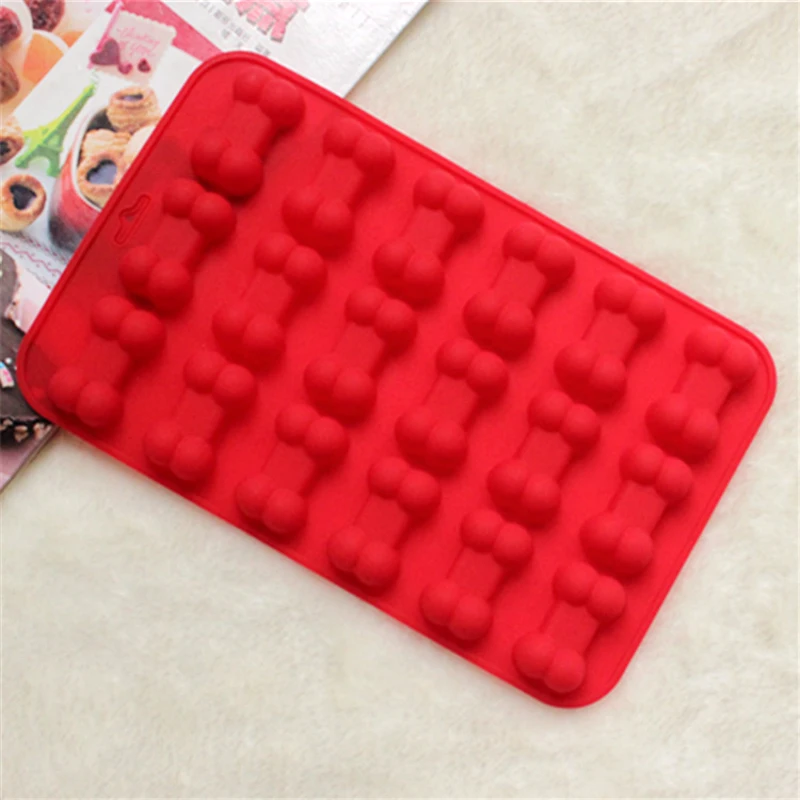 Щенок кость формы для фруктового льда силикона лакомство пресс-формы мыла