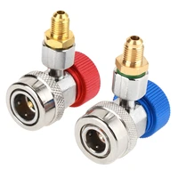new quick coupler r134 ac lowhigh quick connector air conditioning coupler adapter quick couplers with cap dropshipping