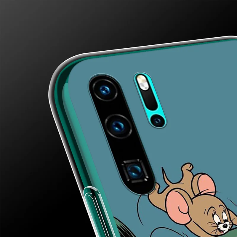 

Funny Cartoon Cute Cat And Mouse For Honor V30 30S 30i 30 View 20 V20 20E 20i 20S Lite Pro Plus 5G Phone Case