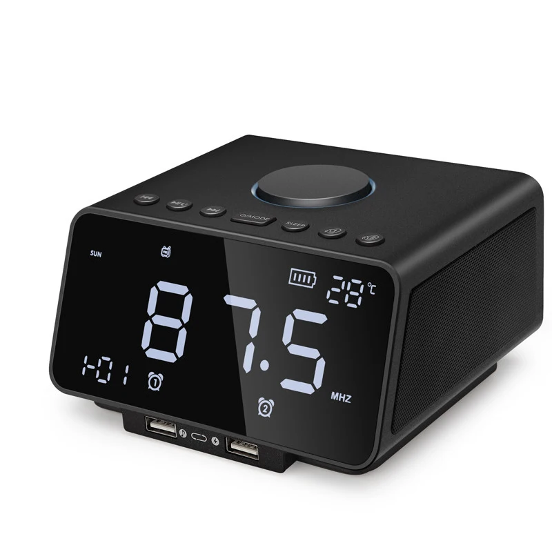 Bluetooth Колонка K9 2019 Многофункциональный Будильник корзина со звуком с радио FM и