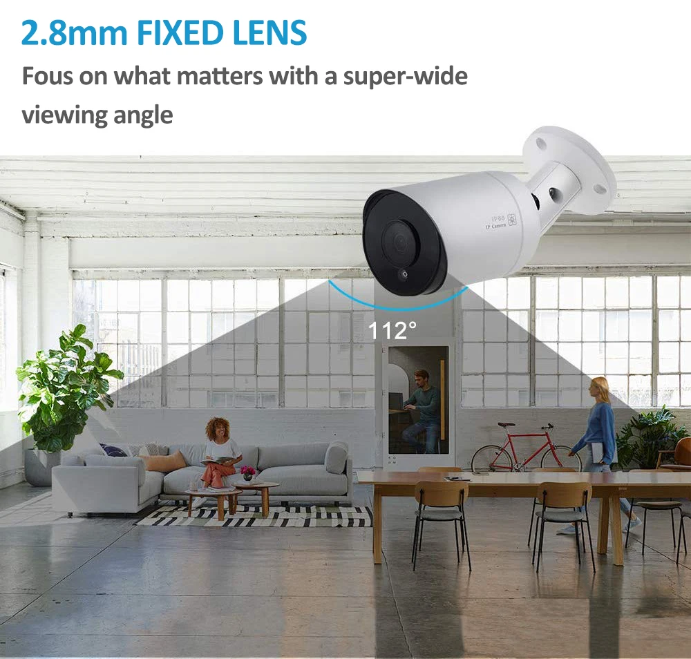 UnilLook 5MP пуля ip-камера Onvif POE Встроенный микрофон слот для sd-карты(опционально) IR 30m камера безопасности наружная IP 66 H.265