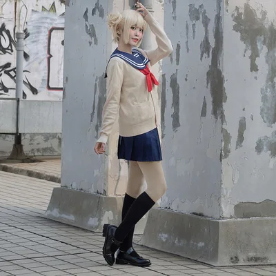 Костюм для косплея аниме Моя геройская Академия Мика милая девушка химико Тога