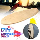 Скейтборд 24 дюйма для рыбы, Лонгборд, натуральный Кленовый Скейтборд с одной ногой из дерева, детали для скейтборда сделай сам, аксессуары для скейтборда, подарок для детей